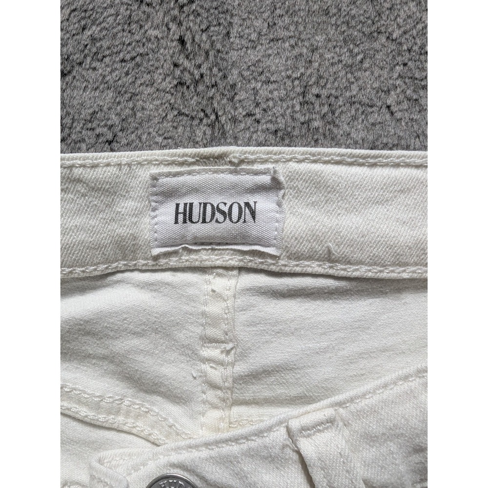 Hudson Blair High Rise Super Skinny Ankle Jeans Women's Size 25 White - Picture 4 of 14